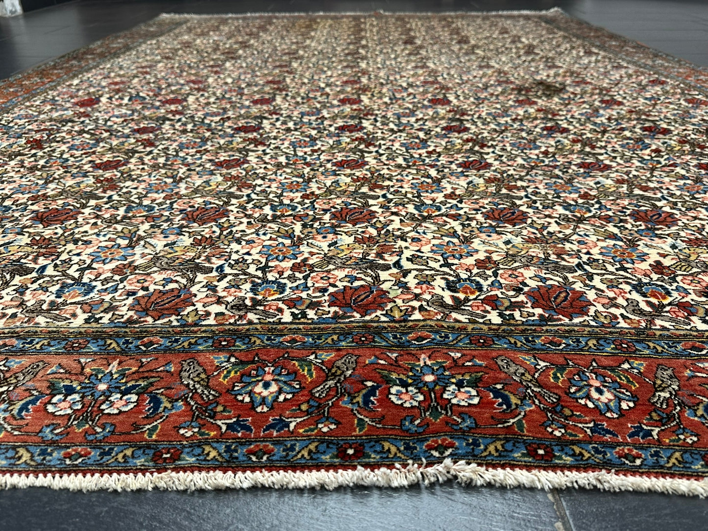 Handgeknüpft Perser Teppich Ghom 315x220 cm – Antikes Paradies Muster