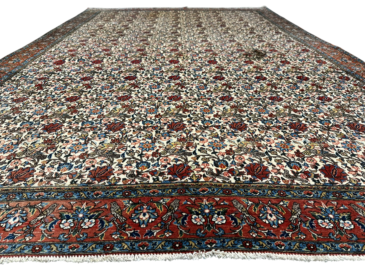Handgeknüpft Perser Teppich Ghom 315x220 cm – Antikes Paradies Muster