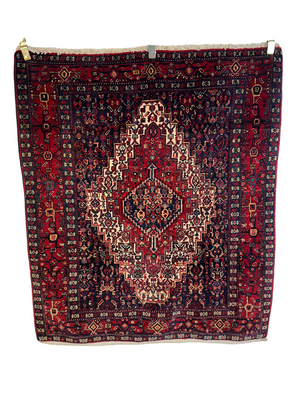 Orientteppich handgeknüpft Bidjar Läufer 176x35 cm
