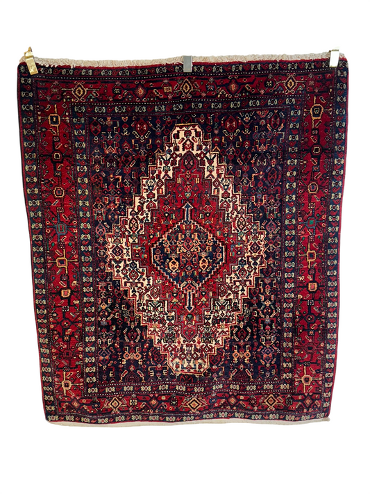 Orientteppich handgeknüpft Bidjar Läufer 176x35 cm