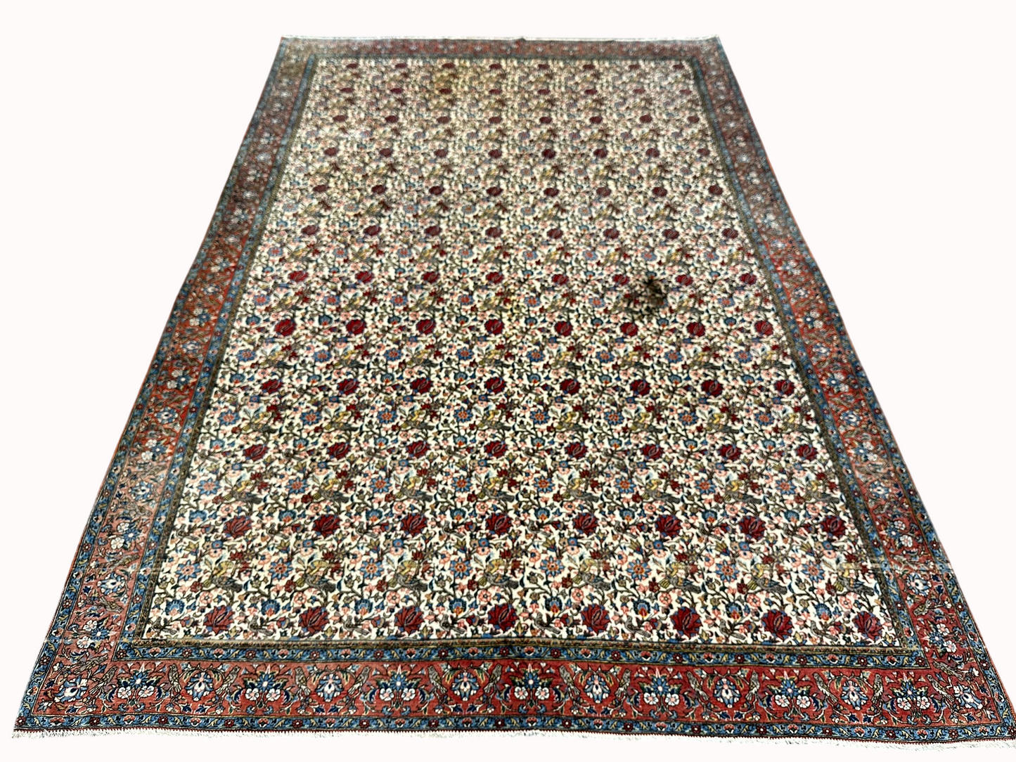 Handgeknüpft Perser Teppich Ghom 315x220 cm – Antikes Paradies Muster