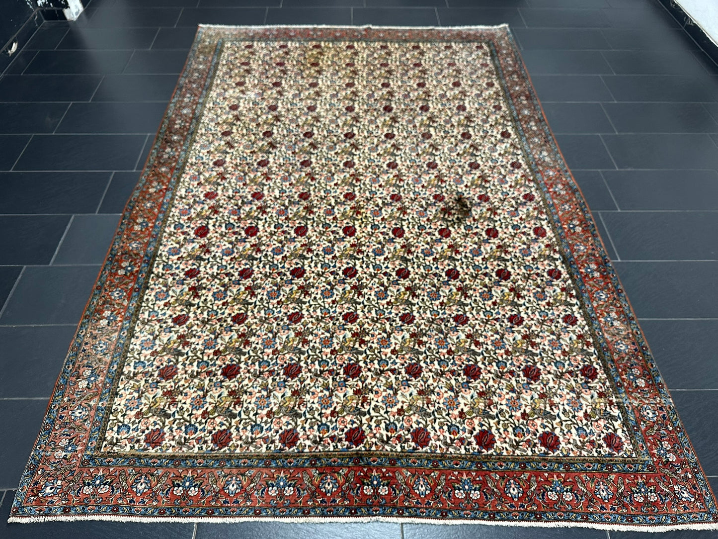 Handgeknüpft Perser Teppich Ghom 315x220 cm – Antikes Paradies Muster