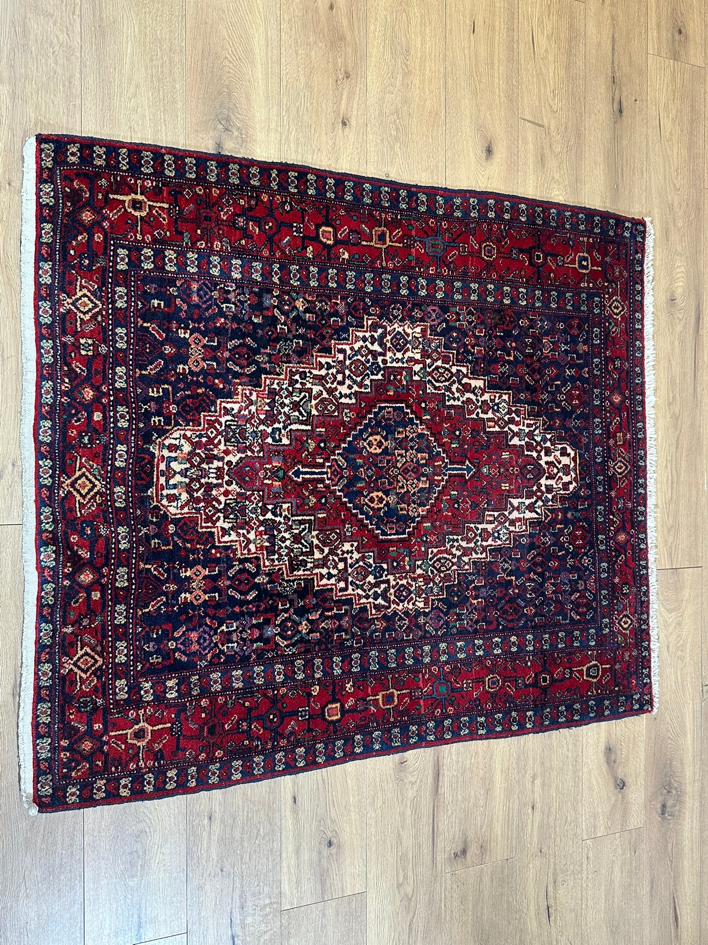 Orientteppich handgeknüpft Bidjar Läufer 176x35 cm