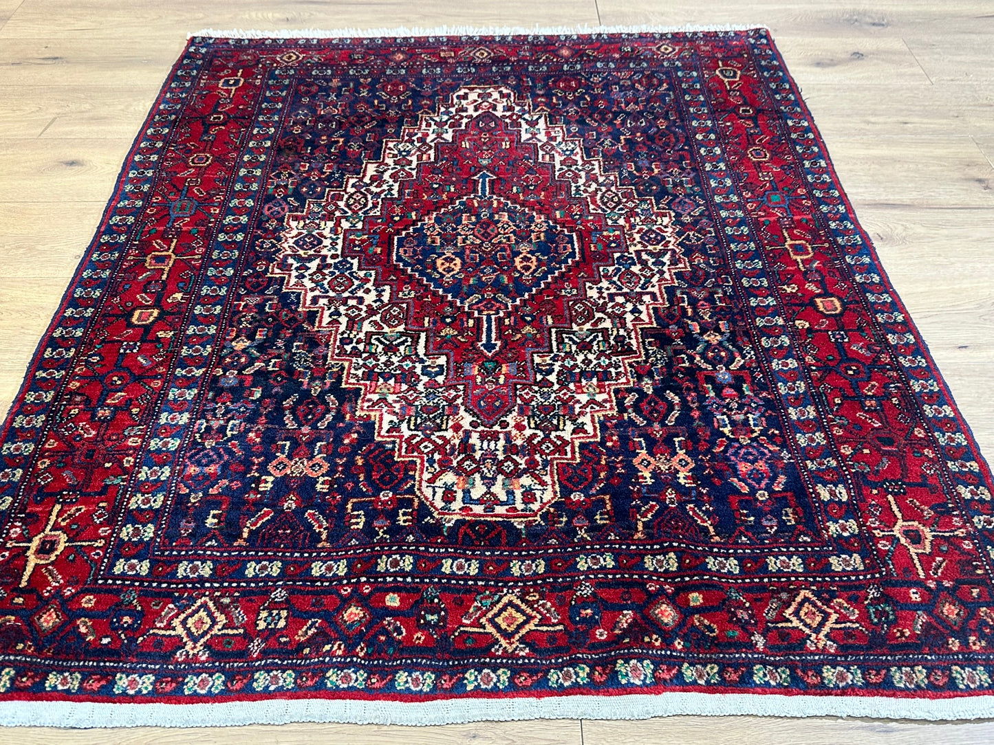 Orientteppich handgeknüpft Bidjar Läufer 176x35 cm