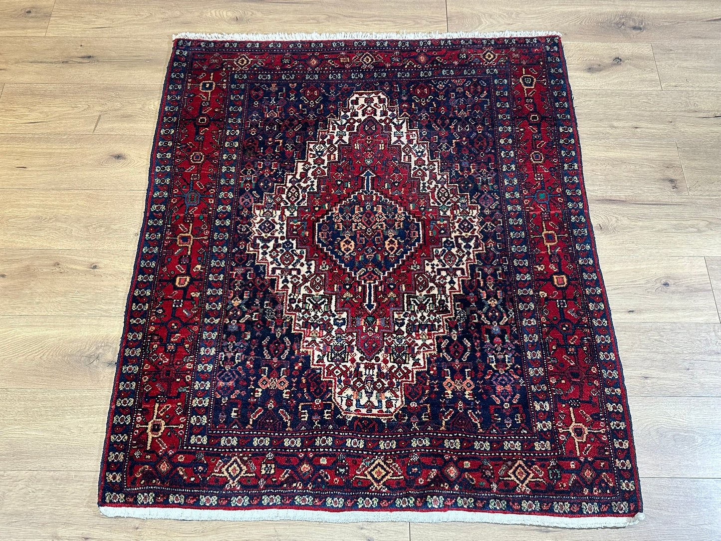Orientteppich handgeknüpft Bidjar Läufer 176x35 cm