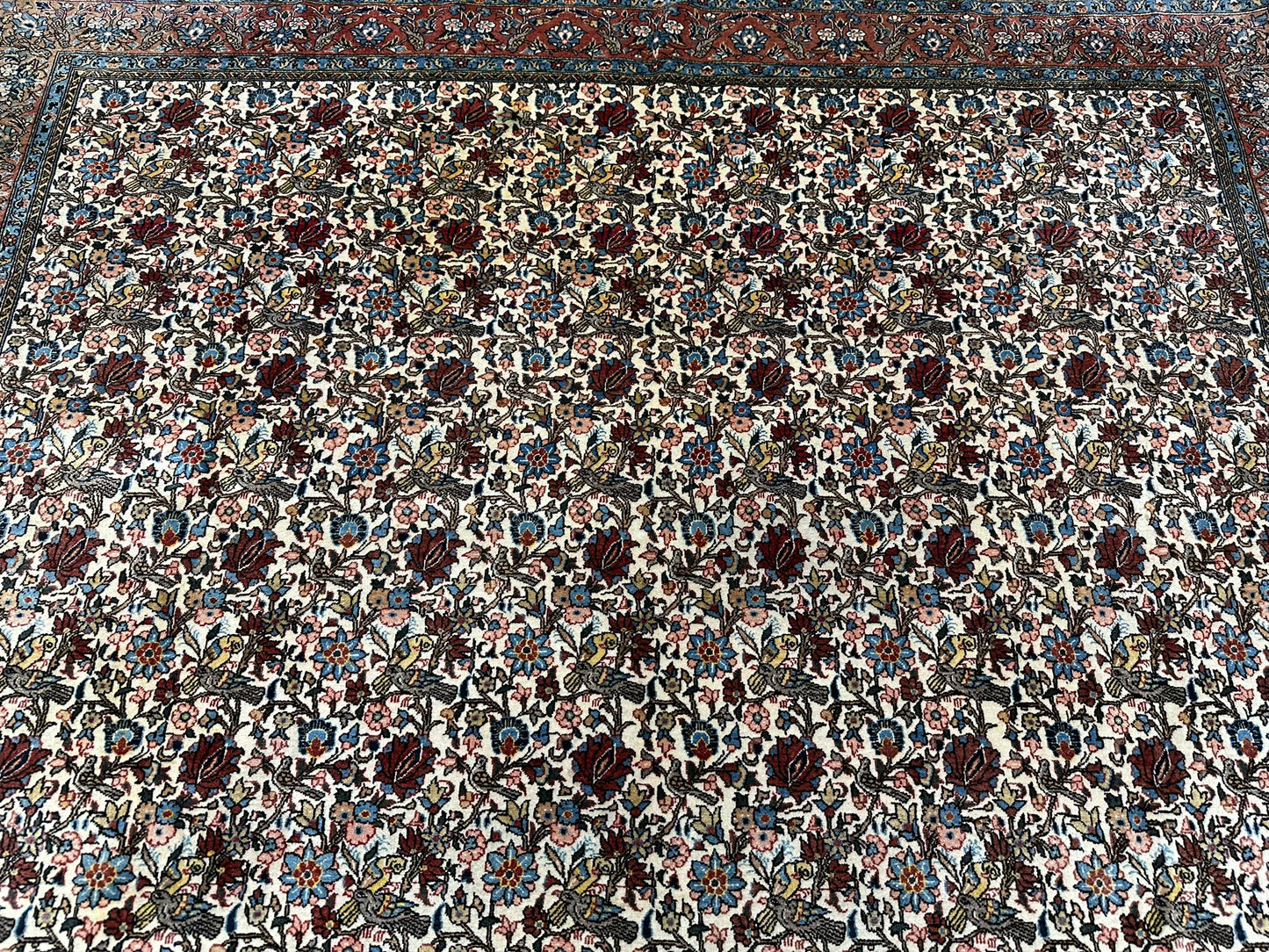 Handgeknüpft Perser Teppich Ghom 315x220 cm – Antikes Paradies Muster