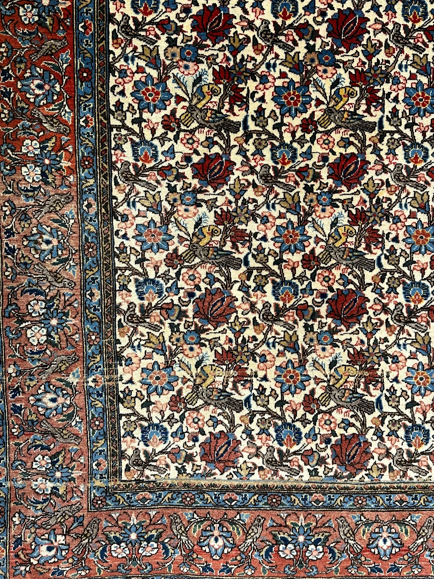 Handgeknüpft Perser Teppich Ghom 315x220 cm – Antikes Paradies Muster