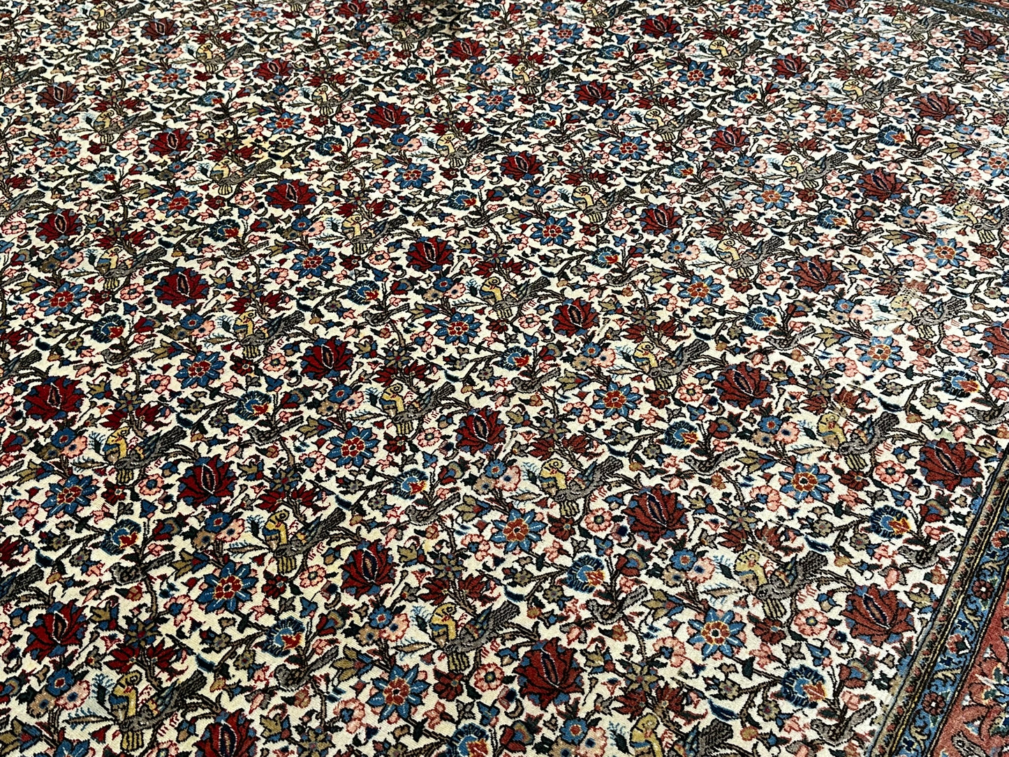 Handgeknüpft Perser Teppich Ghom 315x220 cm – Antikes Paradies Muster