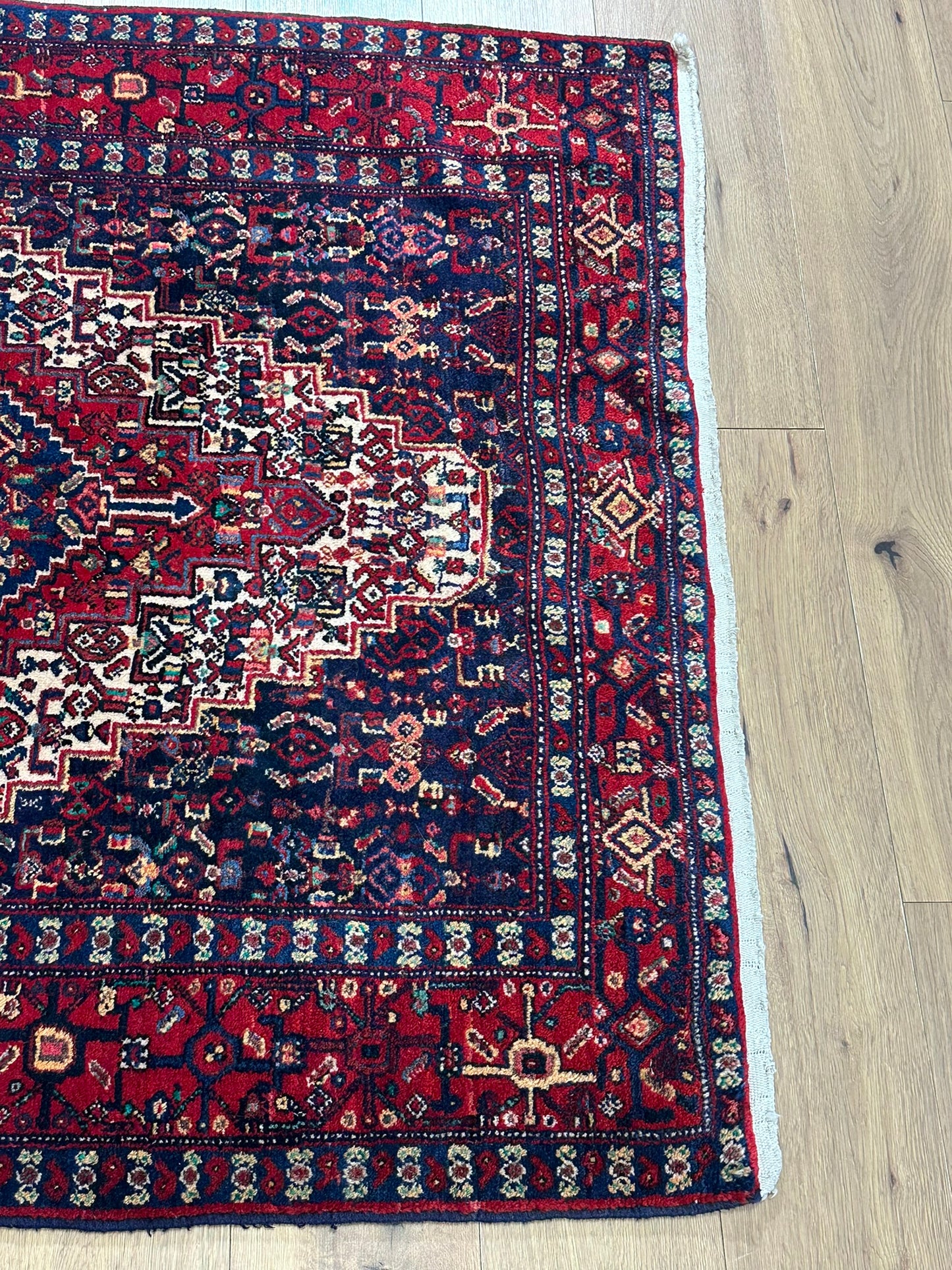 Orientteppich handgeknüpft Bidjar Läufer 176x35 cm
