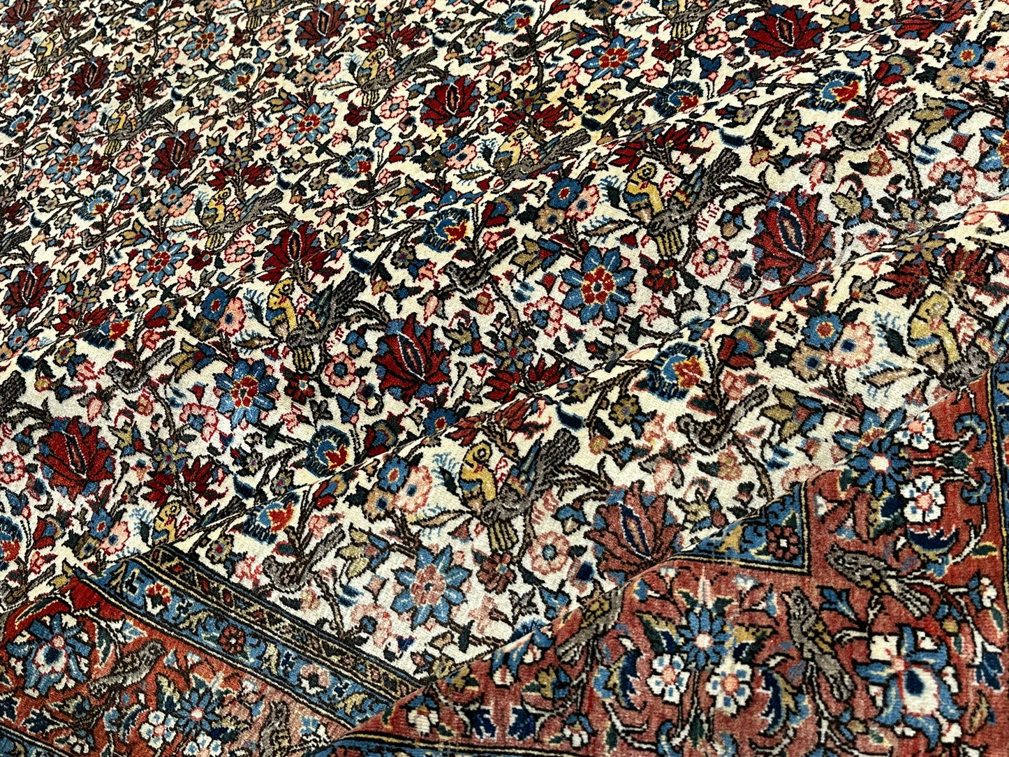 Handgeknüpft Perser Teppich Ghom 315x220 cm – Antikes Paradies Muster