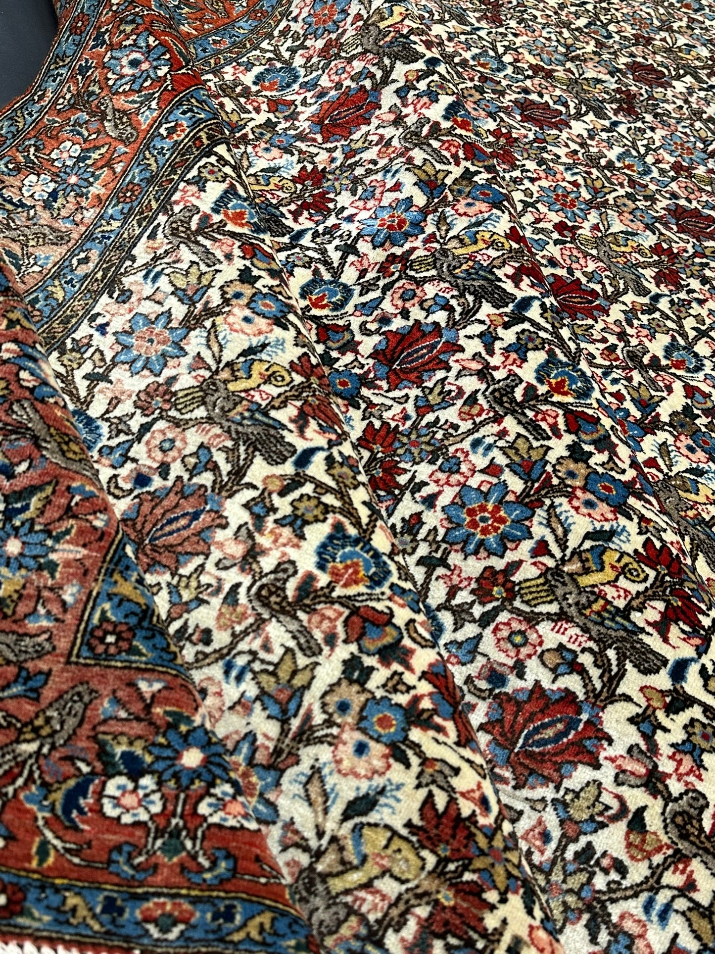 Handgeknüpft Perser Teppich Ghom 315x220 cm – Antikes Paradies Muster