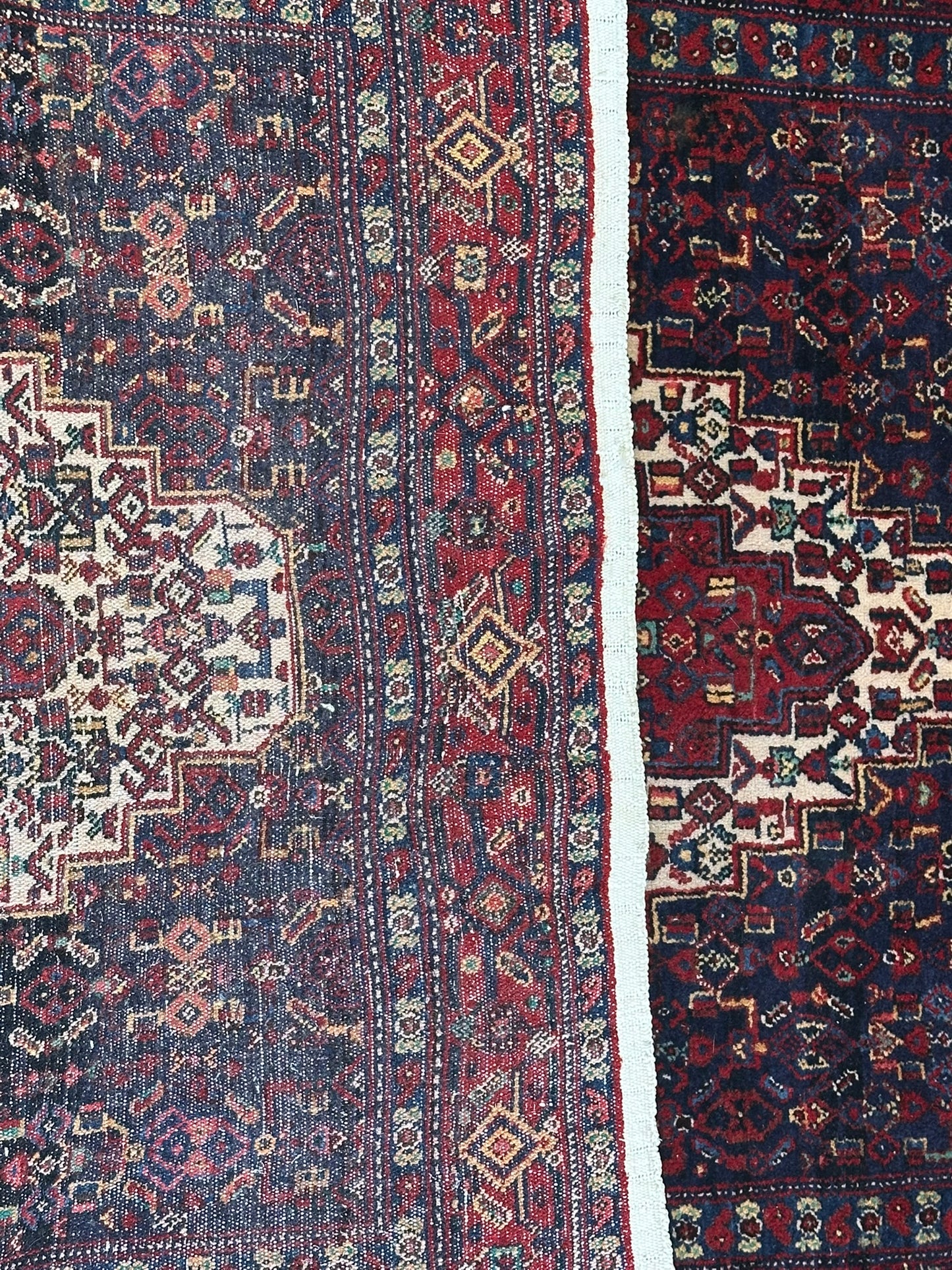 Orientteppich handgeknüpft Bidjar Läufer 176x35 cm