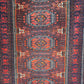 Orientteppich handgeknüpft Belutsch Wolle 200x112 cm