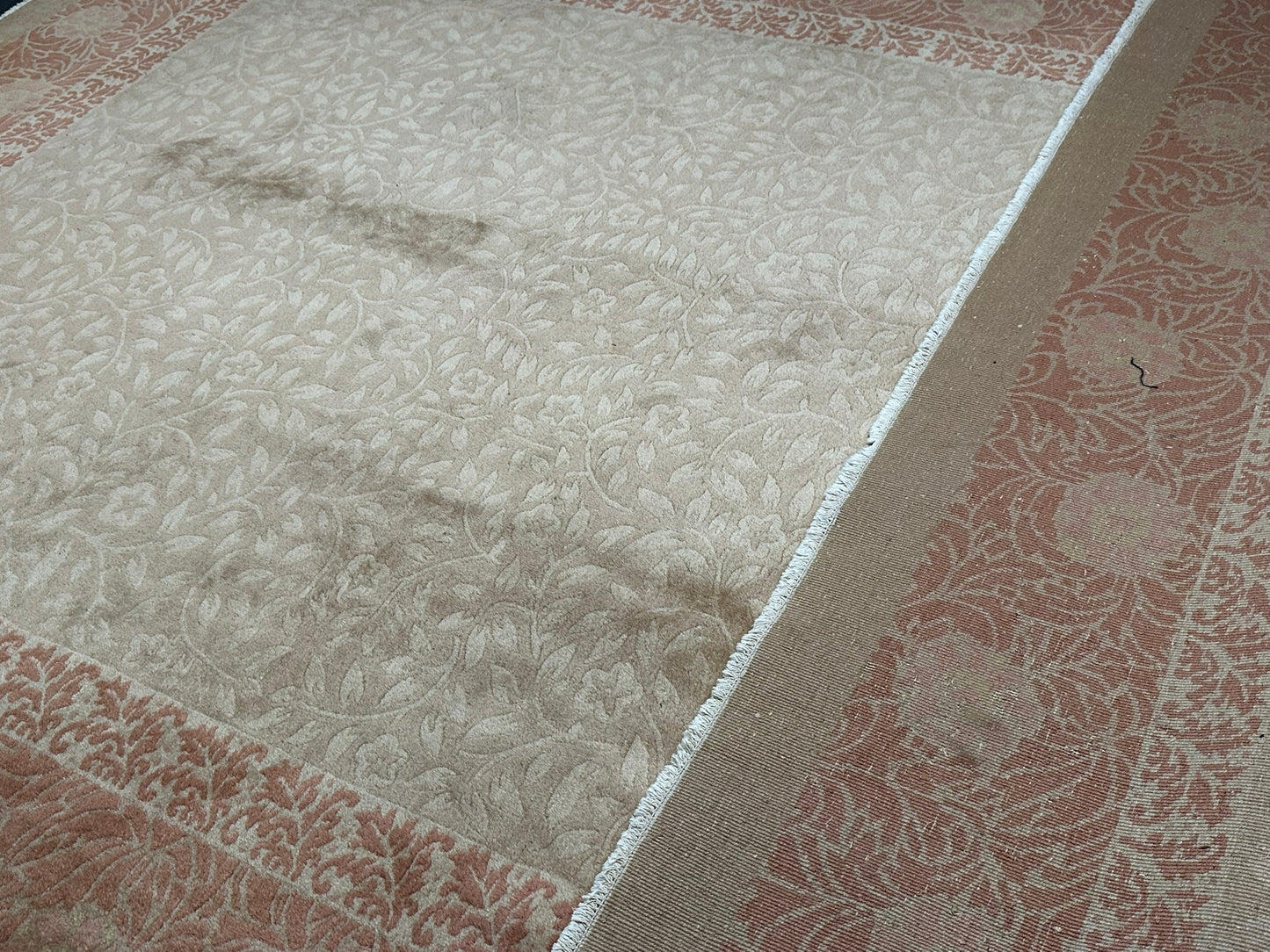 Semi Antik Handgeknüpfter China Teppich Art Deco 356x272 cm