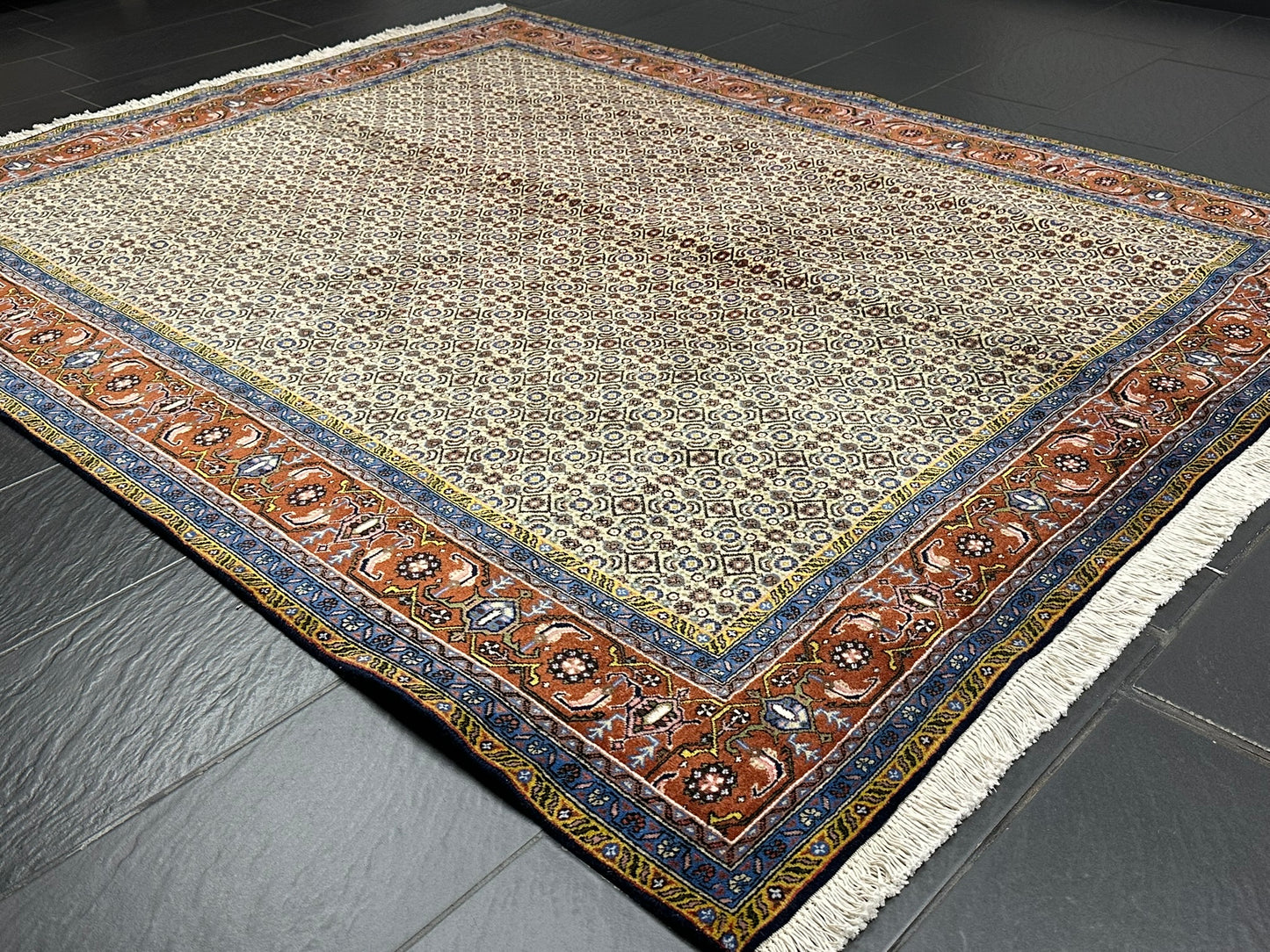 Handgeknüpfter Perser Teppich Täbriz 240x195cm – Mahi Muster