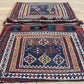 Antik Orientteppich handgeknüpft Bachtiari Salztsche  Naturfarben 92x60 cm