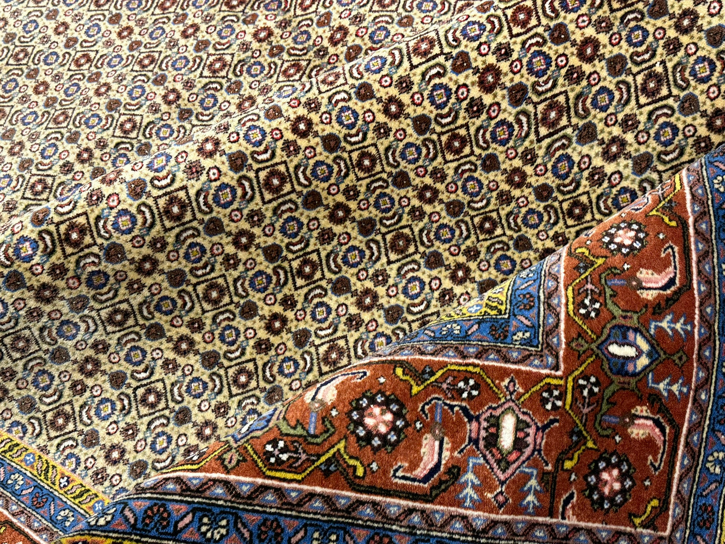 Handgeknüpfter Perser Teppich Täbriz 240x195cm – Mahi Muster
