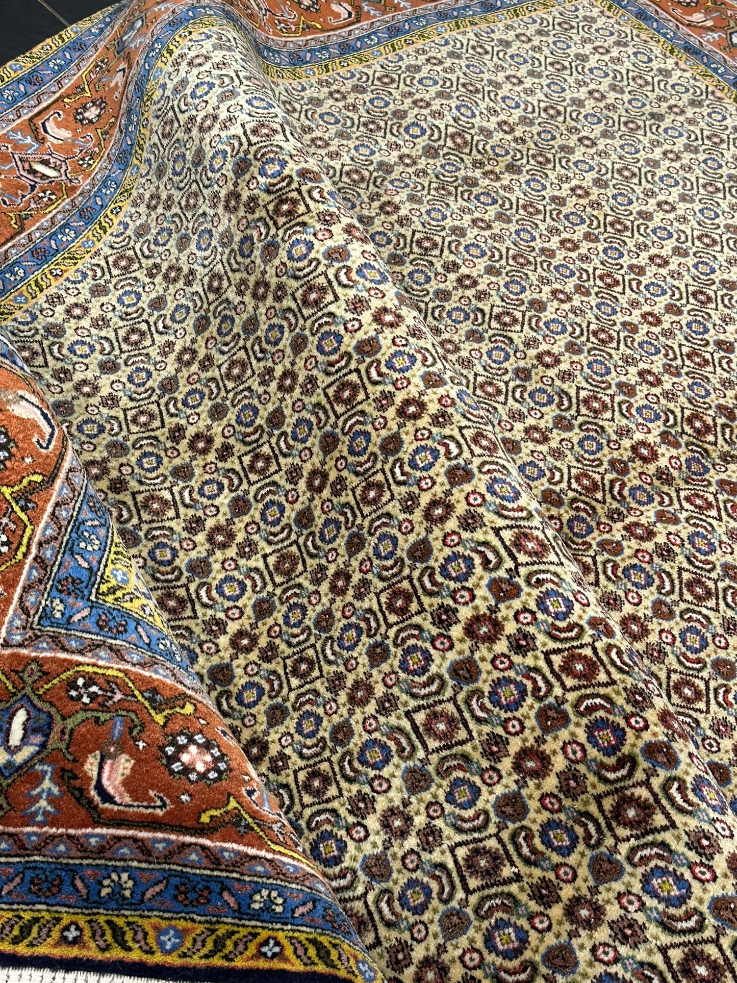 Handgeknüpfter Perser Teppich Täbriz 240x195cm – Mahi Muster