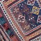 Antik Orientteppich handgeknüpft Bachtiari Salztsche  Naturfarben 92x60 cm