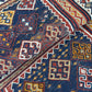 Antik Orientteppich handgeknüpft Bachtiari Salztsche  Naturfarben 92x60 cm