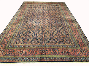 Handgeknüpfter Perser Teppich Mahal 413x290 cm – Antik um 1900