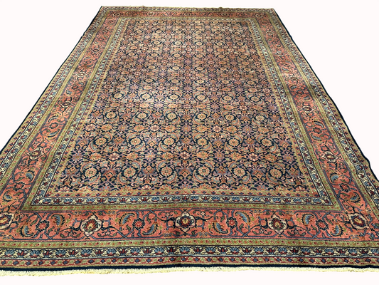 Handgeknüpfter Perser Teppich Mahal 413x290 cm – Antik um 1900