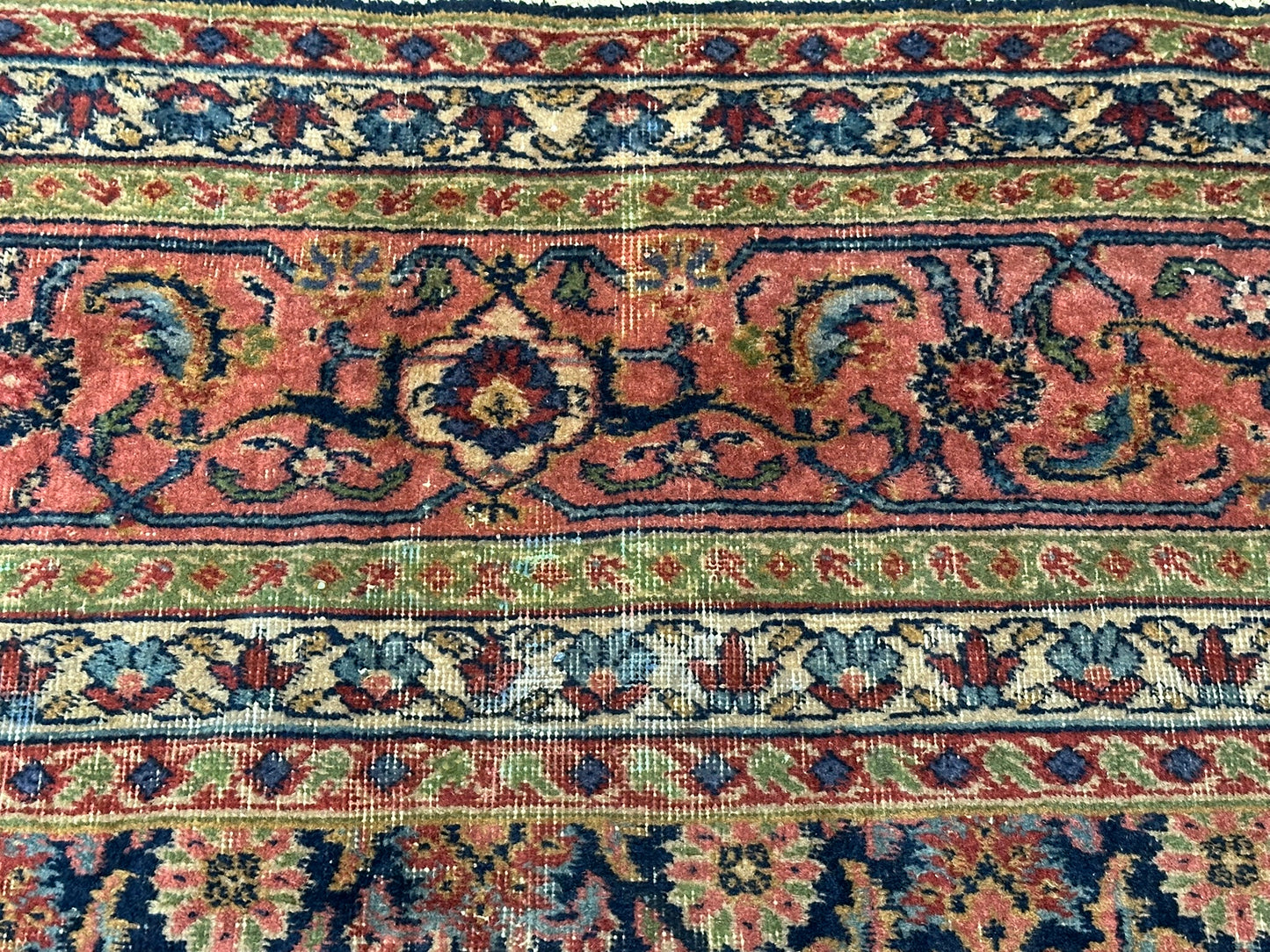 Handgeknüpfter Perser Teppich Mahal 413x290 cm – Antik um 1900