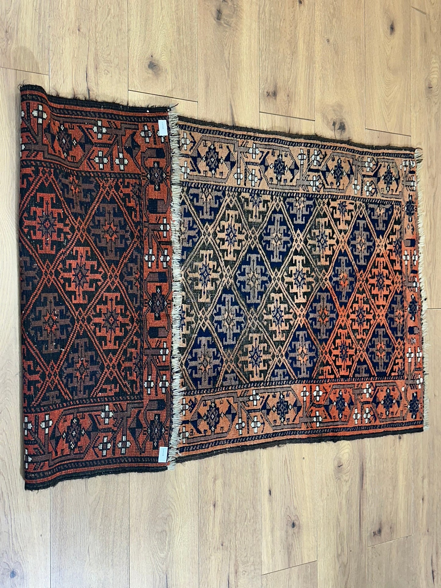 Orientteppich handgeknüpft Belutsch Wolle & Wolle 170x90 cm