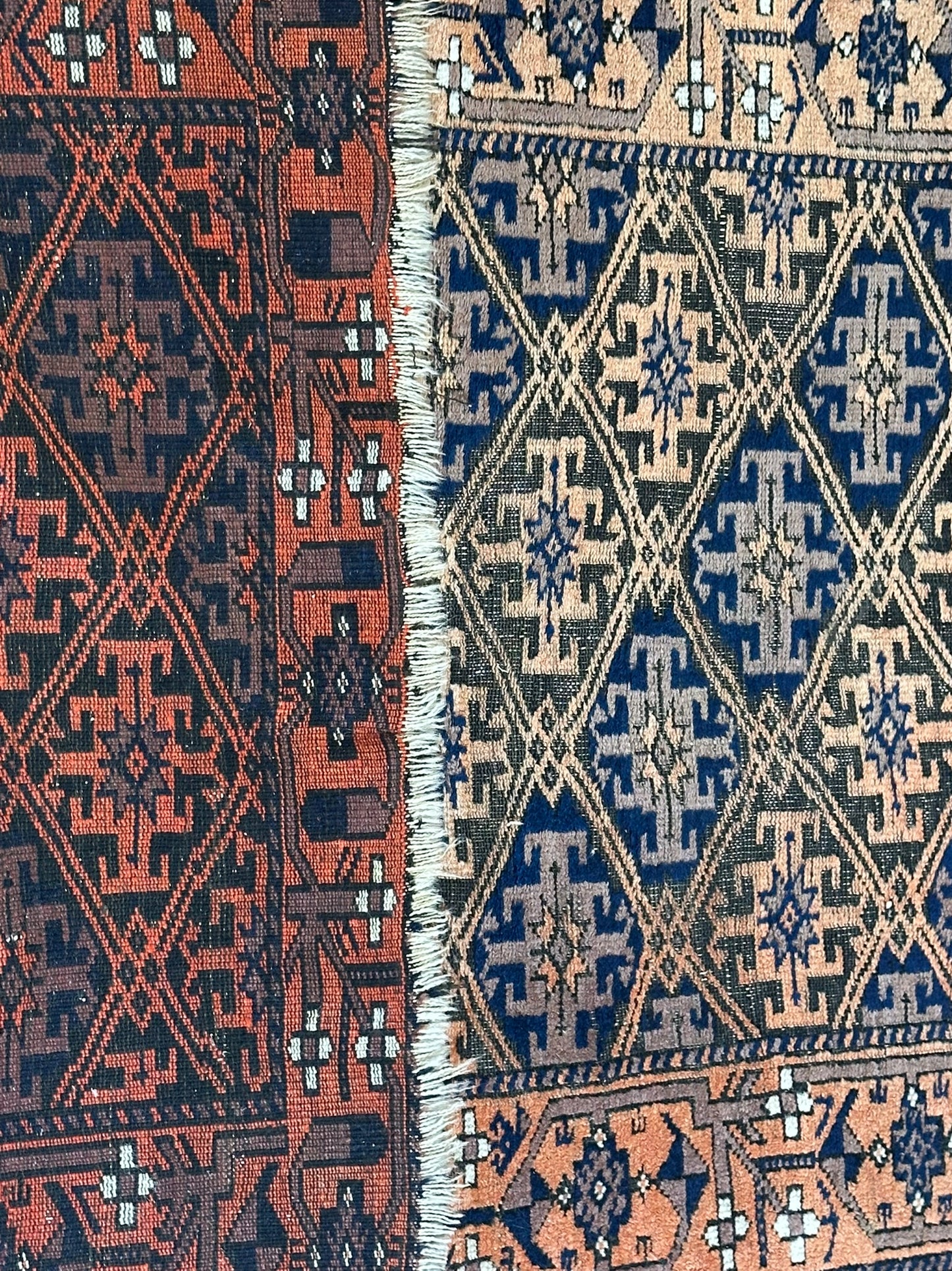 Orientteppich handgeknüpft Belutsch Wolle & Wolle 170x90 cm