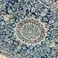 Orientteppich handgeknüpft Nain mit Seide 190x120 cm