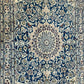 Orientteppich handgeknüpft Nain mit Seide 190x120 cm