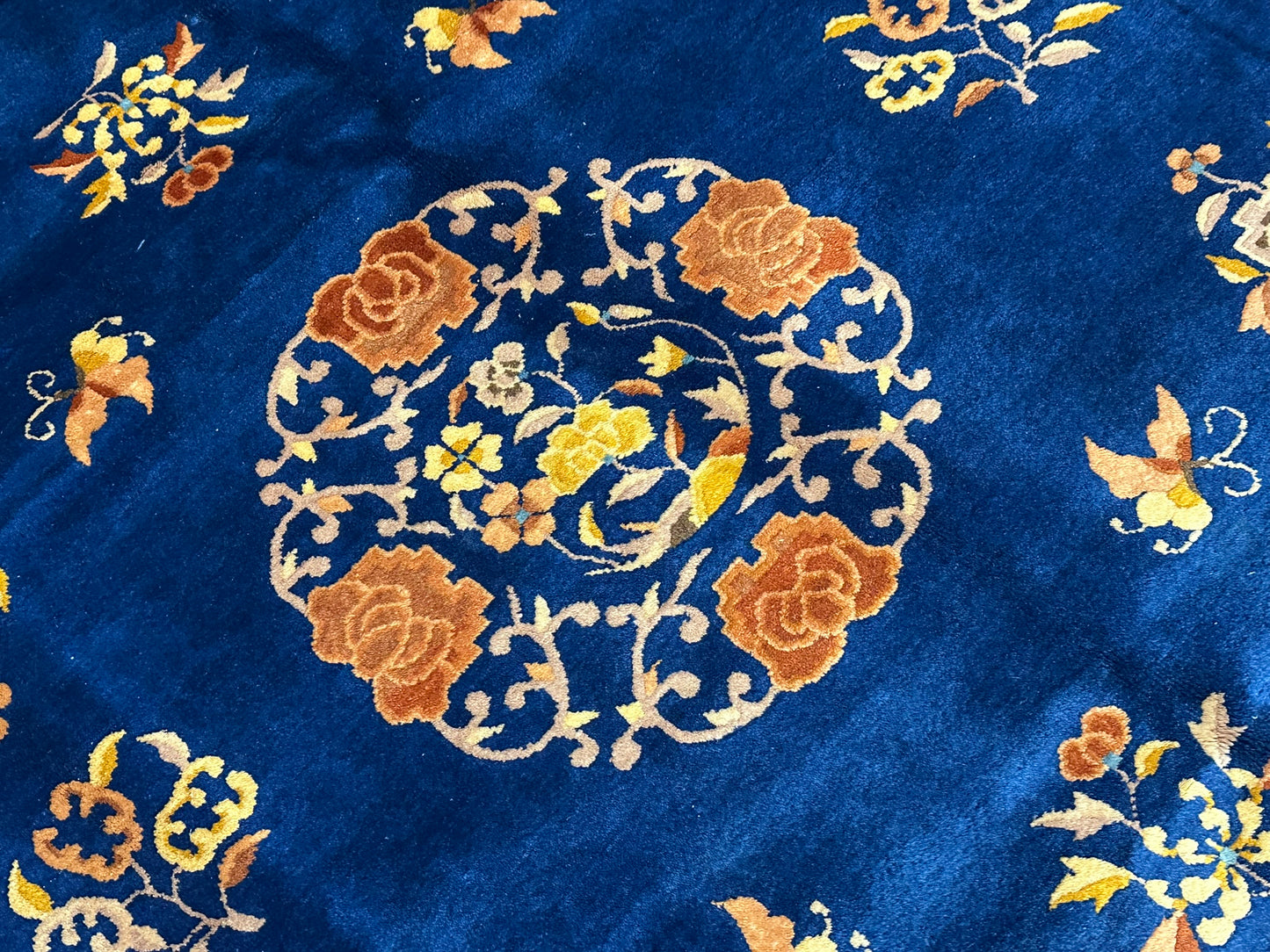 Antiker Handgeknüpfter China Art Deco Teppich 267x180 cm