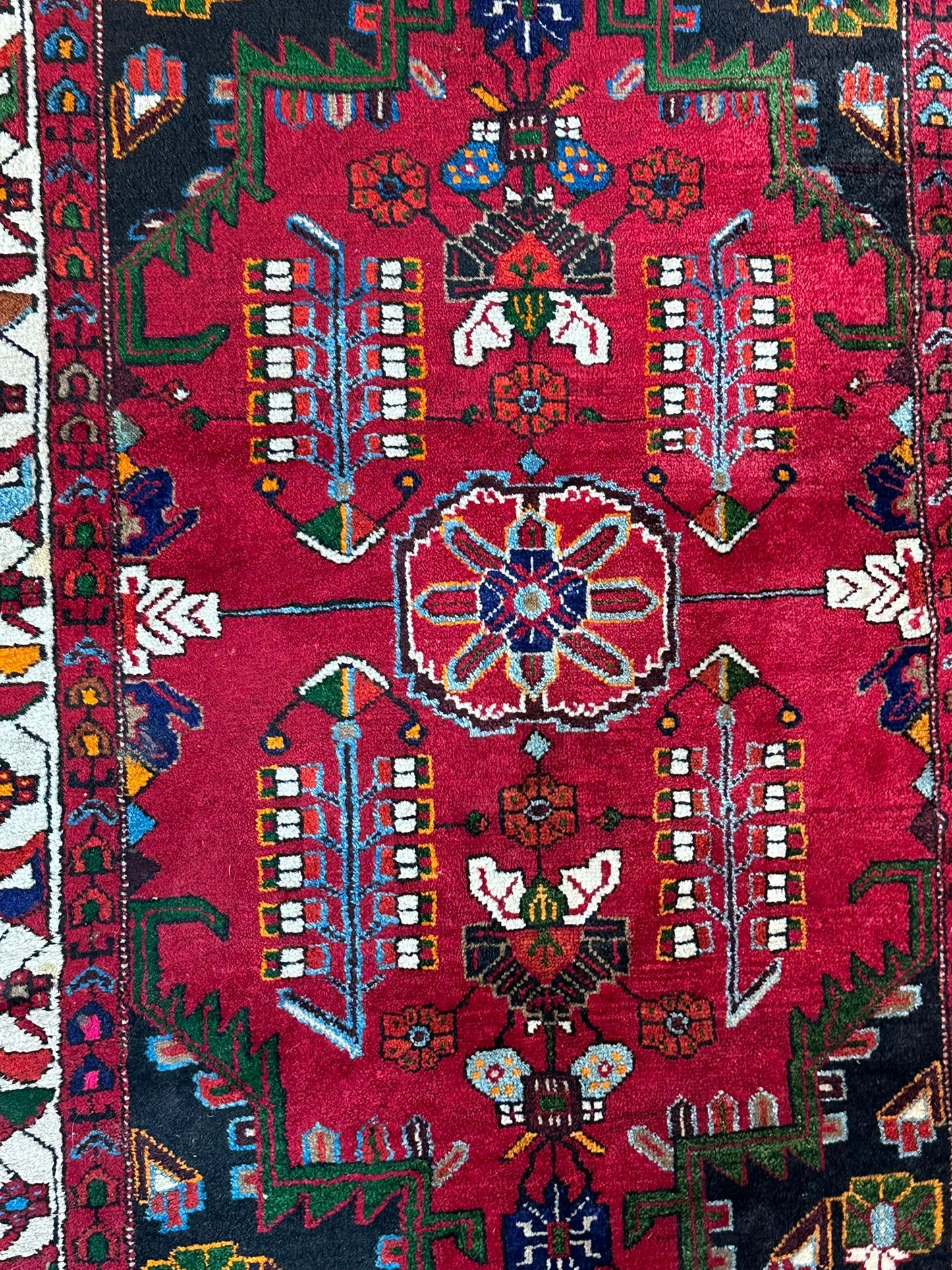 Orientteppich handgeknüpft Bidjar Naturfarben 223x125 cm