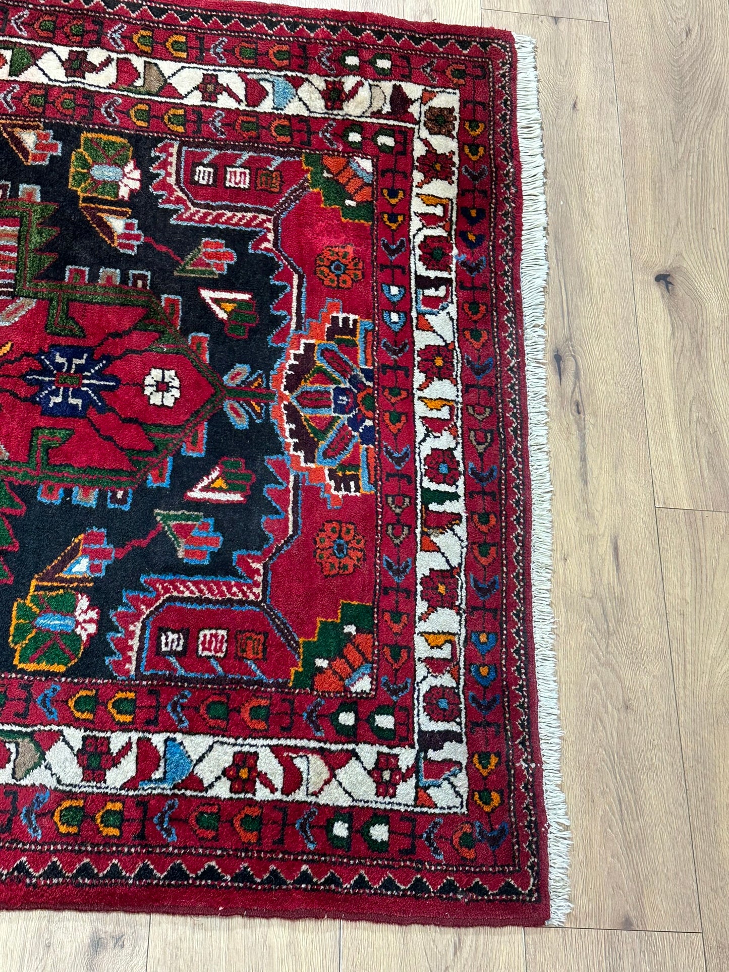Orientteppich handgeknüpft Bidjar Naturfarben 223x125 cm