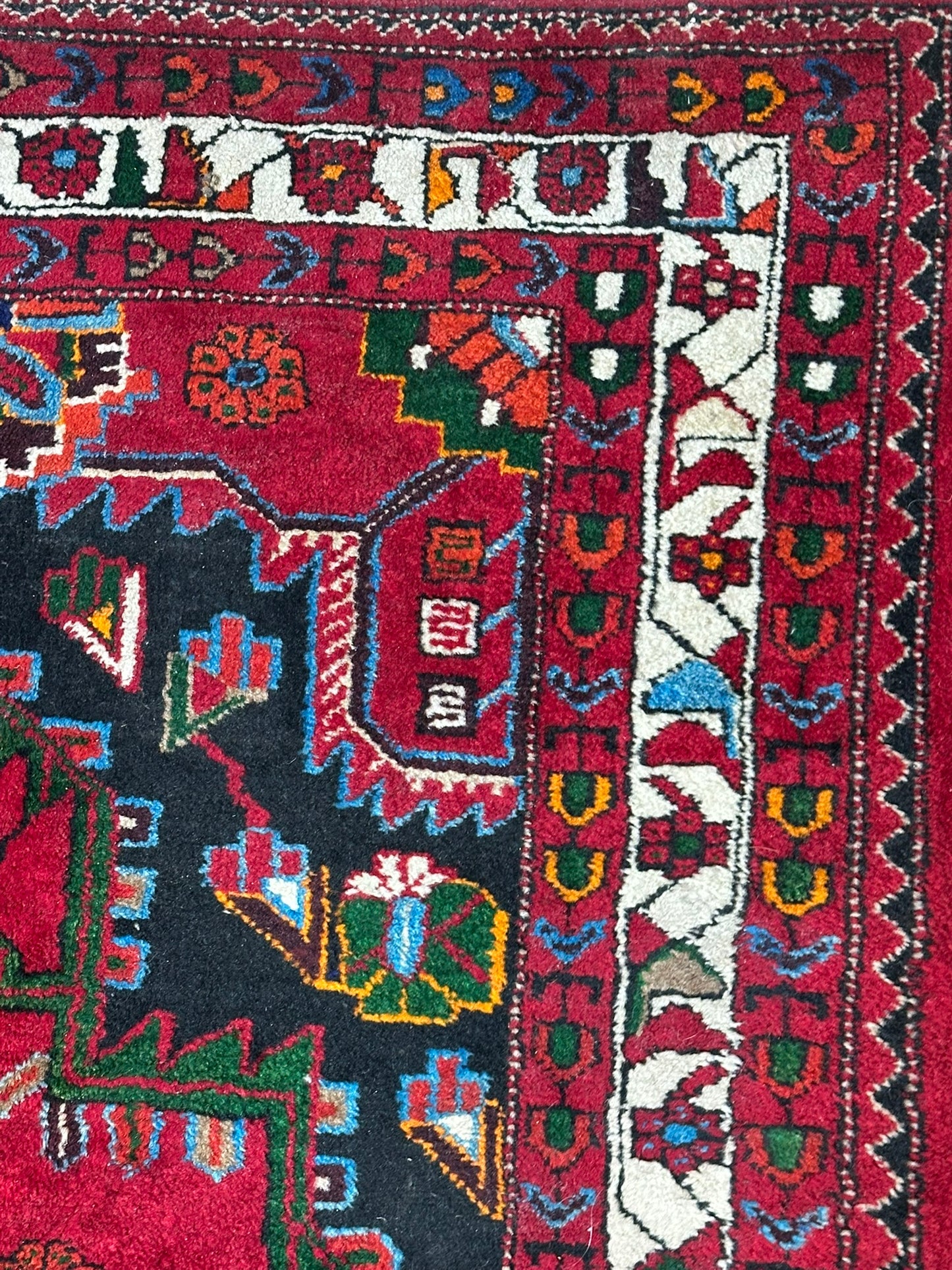 Orientteppich handgeknüpft Bidjar Naturfarben 223x125 cm