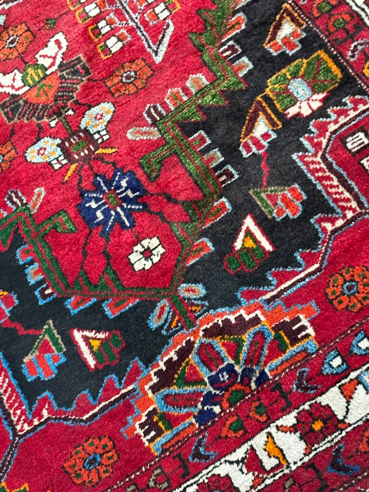 Orientteppich handgeknüpft Bidjar Naturfarben 223x125 cm