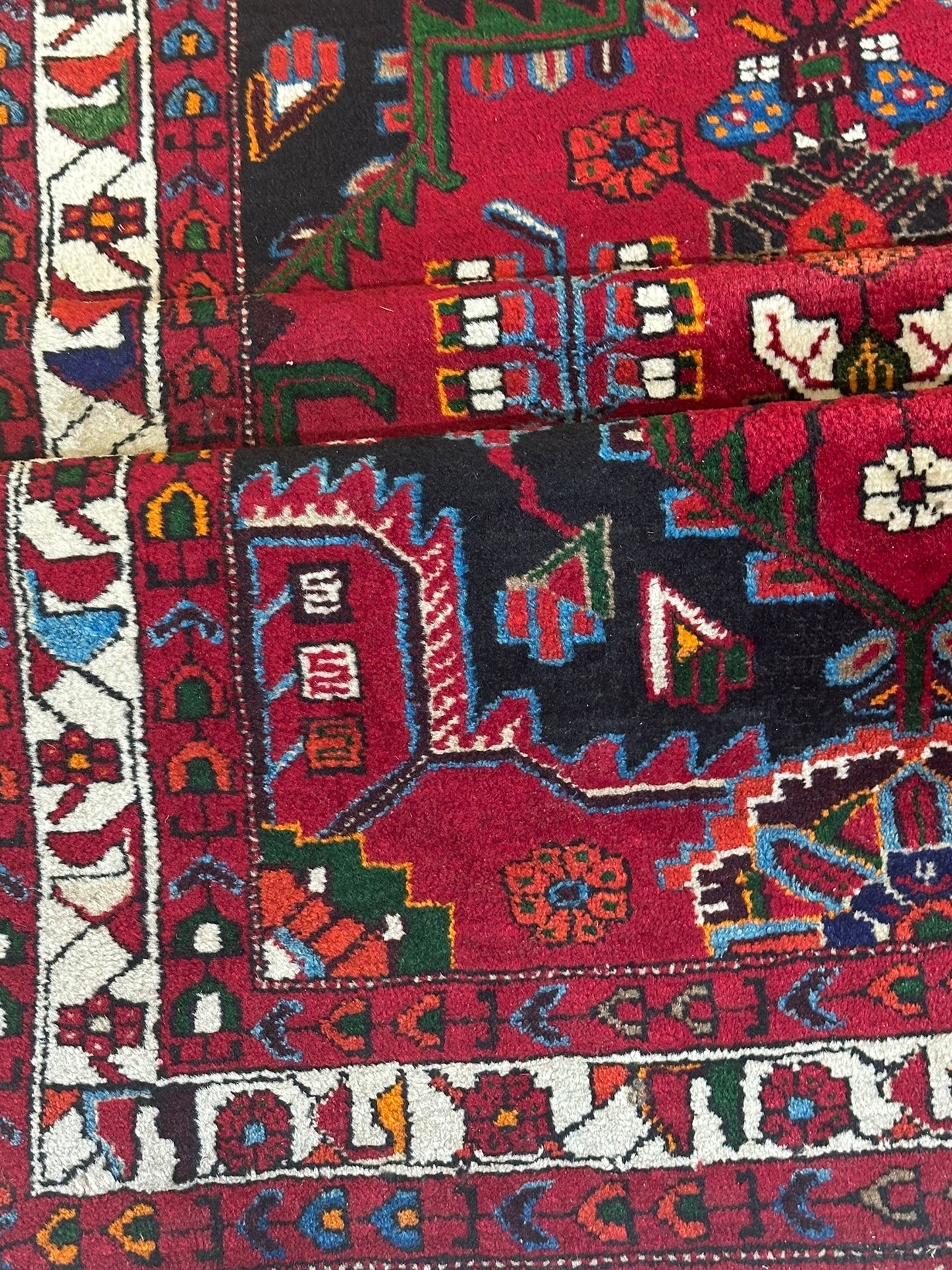 Orientteppich handgeknüpft Bidjar Naturfarben 223x125 cm
