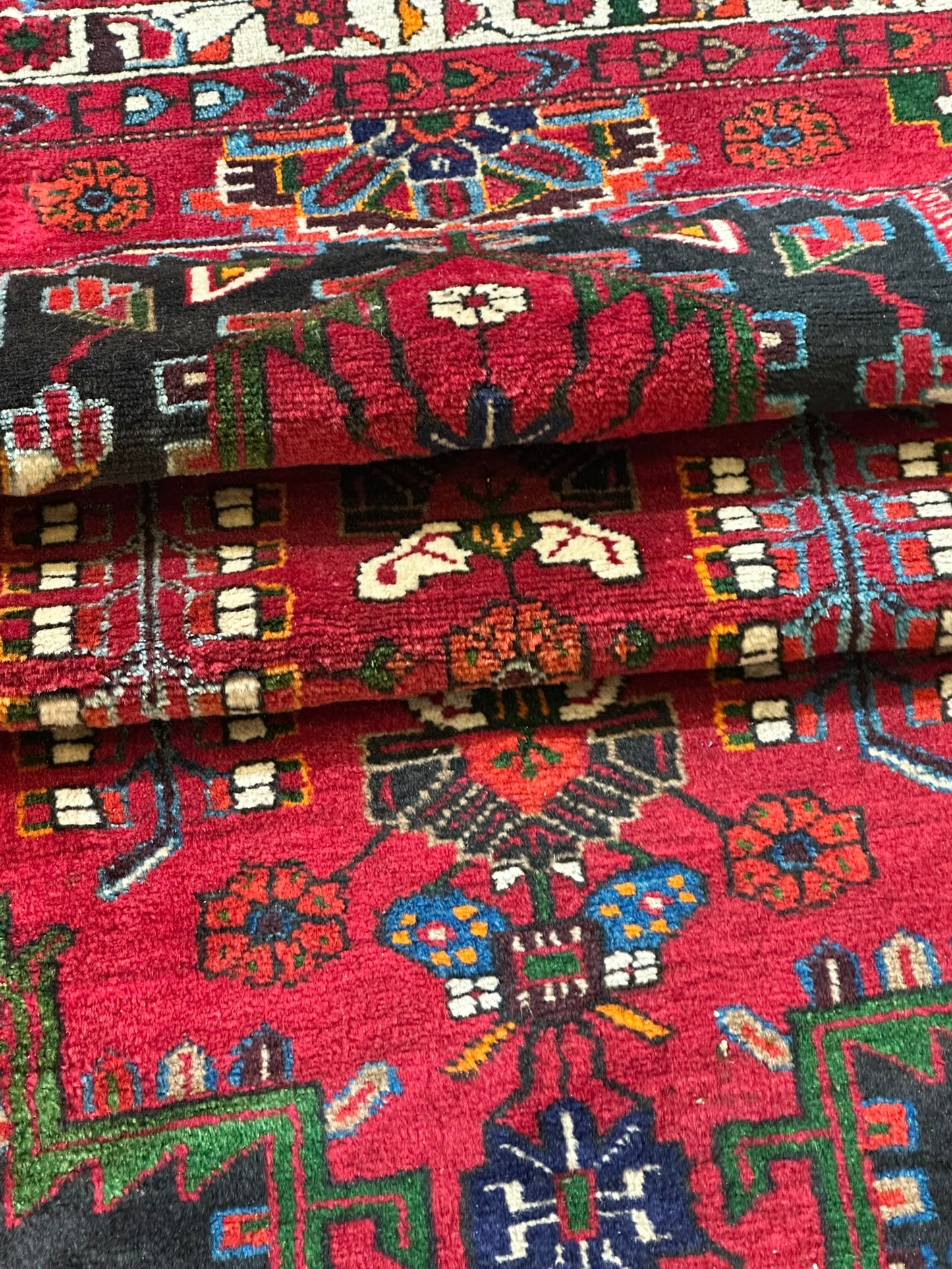Orientteppich handgeknüpft Bidjar Naturfarben 223x125 cm