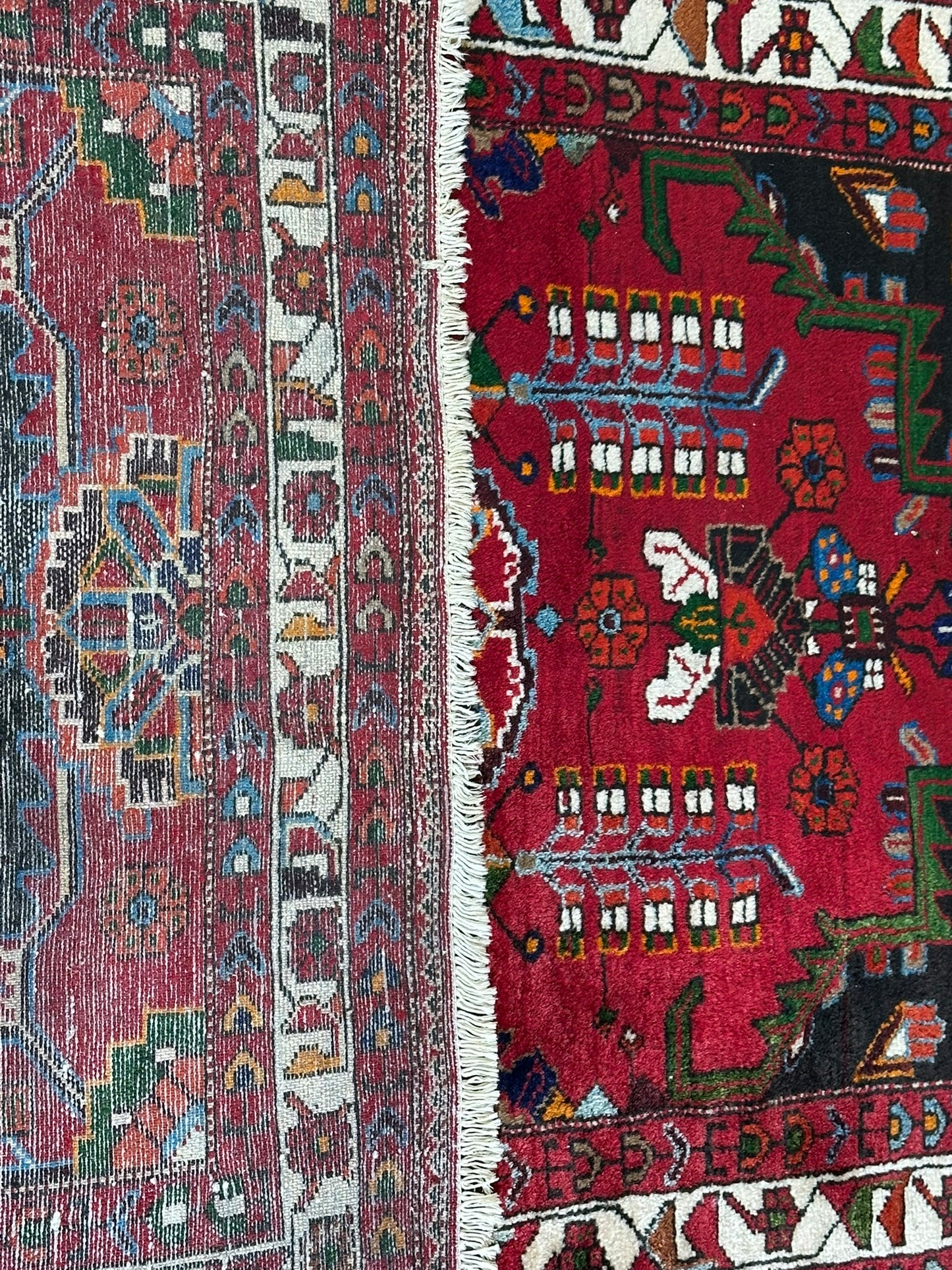 Orientteppich handgeknüpft Bidjar Naturfarben 223x125 cm