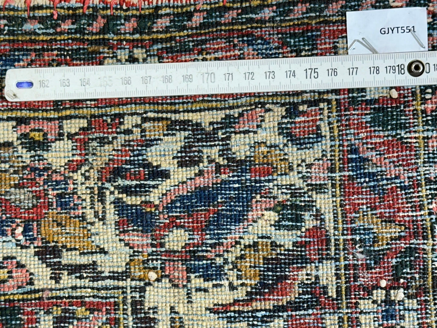 Antik Orientteppich handgeknüpft Bachtiar Naturfarben 220x138 cm