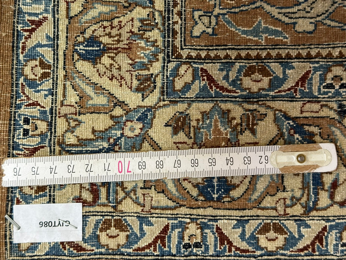 Handgeknüpfter Perser Teppich Nain 130x78 cm – Korkwolle mit Seide