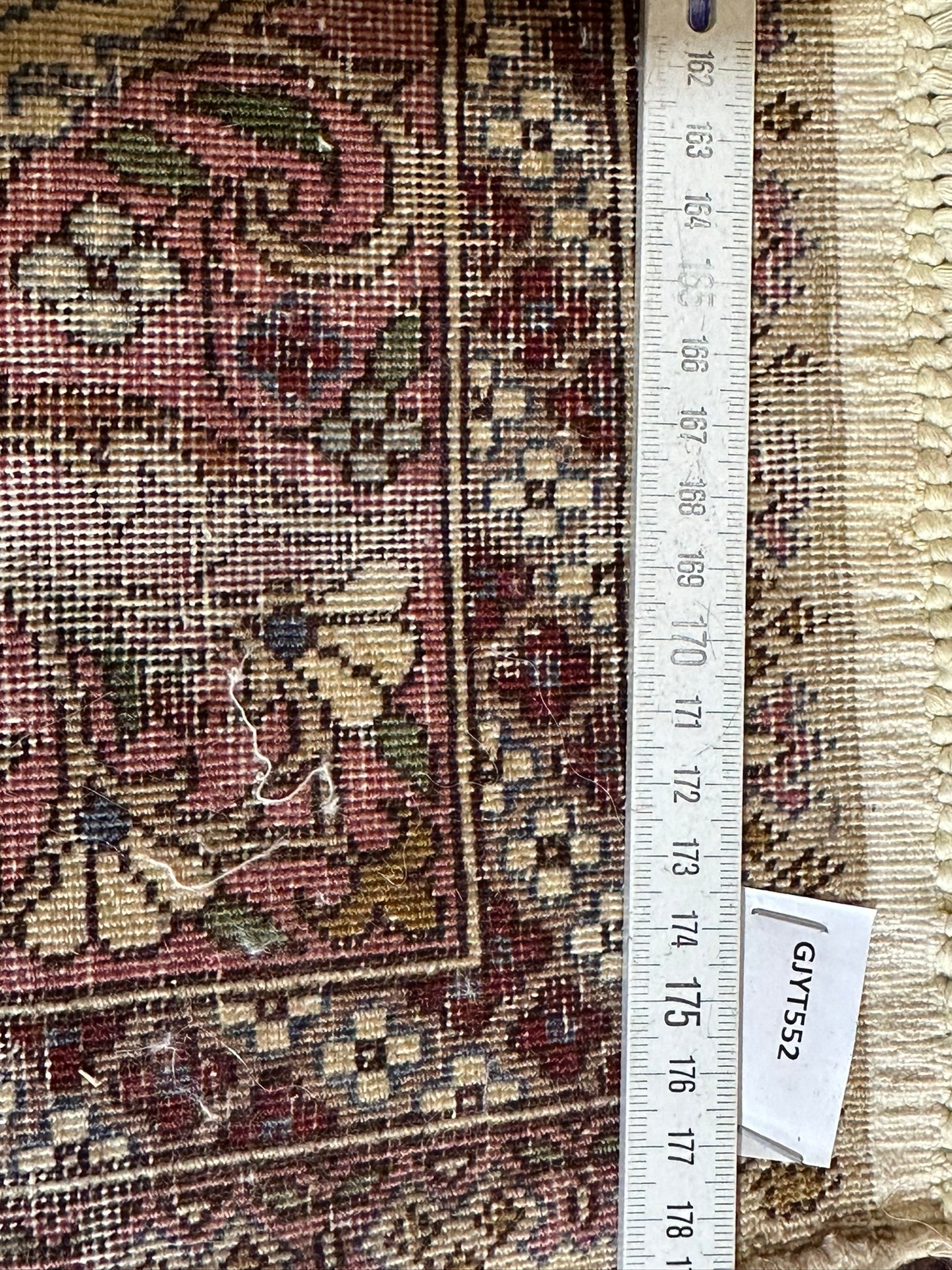 Orientteppich handgeknüpft Türkmen Hereke Bildteppich Bildmotiv 67x60 cm