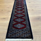 Antik Orientteppich handgeknüpft Pakistan Buchara Jomut Läufer 150x32 cm
