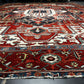 Antik Orientteppich handgeknüpft Heriz Serapi naturfarben  396x290 cm