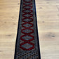 Antik Orientteppich handgeknüpft Pakistan Buchara Jomut Läufer 150x32 cm