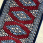 Antik Orientteppich handgeknüpft Pakistan Buchara Jomut Läufer 150x32 cm