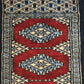 Antik Orientteppich handgeknüpft Pakistan Buchara Jomut Läufer 150x32 cm