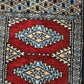 Antik Orientteppich handgeknüpft Pakistan Buchara Jomut Läufer 150x32 cm