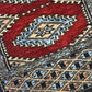 Antik Orientteppich handgeknüpft Pakistan Buchara Jomut Läufer 150x32 cm