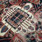 Antik Orientteppich handgeknüpft Heriz Serapi naturfarben  396x290 cm